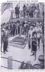 Magellan réprimant une mutinerie